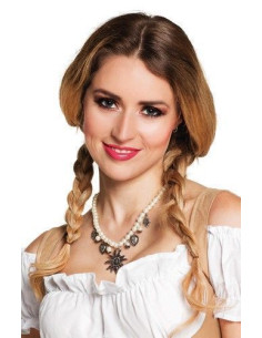 Colar Edelweis - alta qualidade, ideal para carnaval, festividades temáticas e eventos especiais