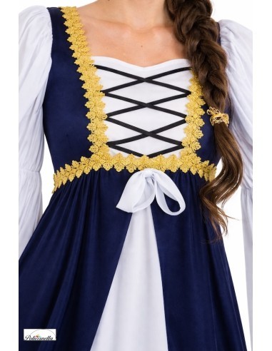 Medieval Blue Woman's Costume New