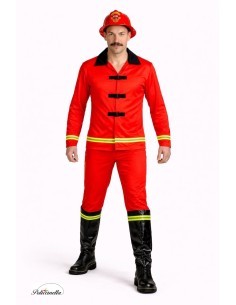 Costume Firefighter Size L - High Quality, Ideal for Carnival, Theme Festivities and Special Events 2