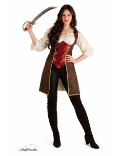 Disfraz Pirata Lujo Talla M - de alta calidad, ideal para carnaval, fiestas temáticas y eventos especiales