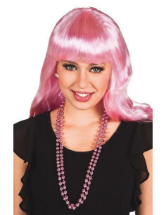 Set 2 colliers roses - de haute qualité, idéal pour carnaval, fêtes à thème et événements spéciaux