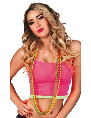 4 colliers de haute qualité sur une haute qualité, idéal pour carnaval, festivités thématiques et événements spéciaux
