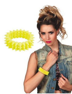 brazalete triple amarillo - de alta calidad, ideal para carnaval, fiestas temáticas y eventos especiales