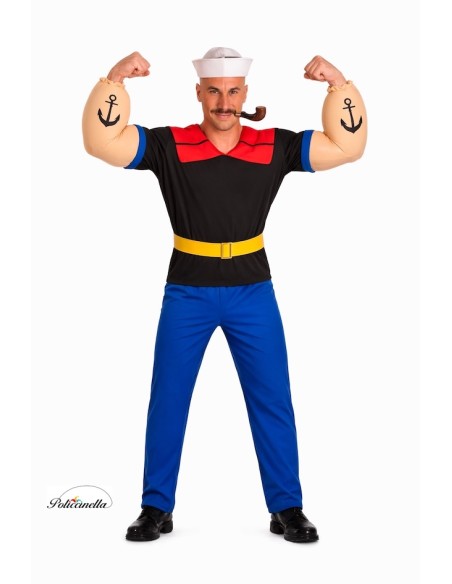 Disfraz Marino Forzudo Talla L - de alta calidad, ideal para carnaval, fiestas temáticas y eventos especiales