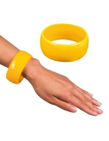 brazalete amarillo - de alta calidad, ideal para carnaval, fiestas temáticas y eventos especiales