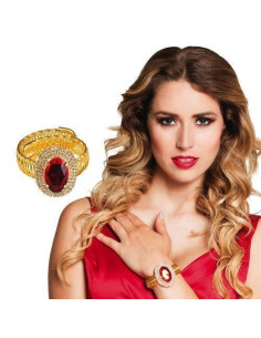 Pulsera ruby - de alta calidad, ideal para carnaval, fiestas temáticas y eventos especiales