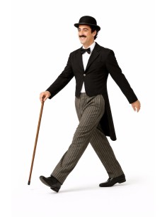 Fato Charlot Tamanho L - de alta qualidade, ideal para o carnaval, festas temáticas e eventos especiais. 2