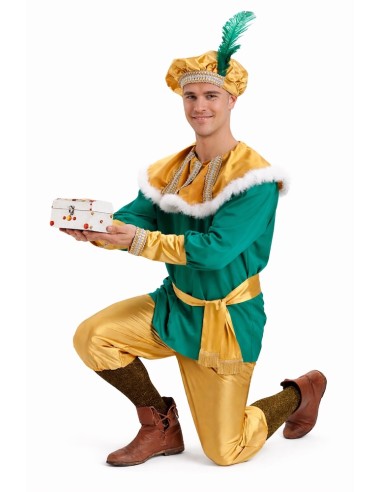 Fantasia de Pajem Melchior Tamanho Extra L - de alta qualidade, ideal para carnaval, festas temáticas e eventos especiais.