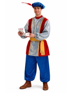 Gaspar Page Costume Extra Size L - high quality, ideal for carnival, themed parties, and special events