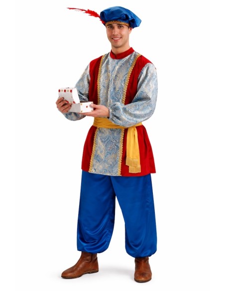 Gaspar Page Costume Extra Size L - high quality, ideal for carnival, themed parties, and special events