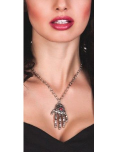 Collar mano con ojo - de alta calidad, ideal para carnaval, fiestas temáticas y eventos especiales