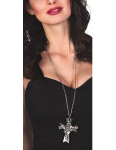 Collar cruz cementerio - de alta calidad, ideal para carnaval, fiestas temáticas y eventos especiales