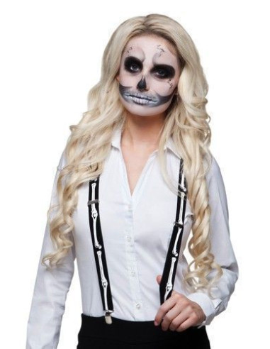 Strap with bones - High quality, ideal for carnival, theme parties and special events