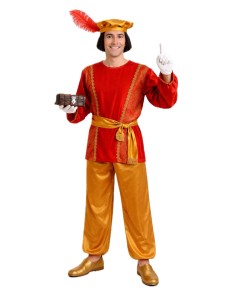 Gaspar Page Costume Size L - high quality, ideal for carnival, themed parties, and special events.