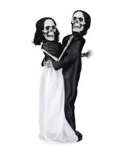 paare von Skeletten (41 cm) - Hohe Qualität, ideal für Karneval, Themenpartys und besondere Events