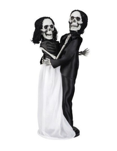 couple de squelettes (41 cm) - de haute qualité, idéal pour carnaval, fêtes à thème et événements spéciaux