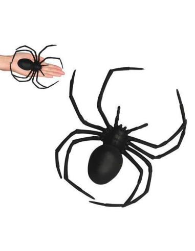 araña negra 18x15cm - de alta calidad, ideal para carnaval, fiestas temáticas y eventos especiales