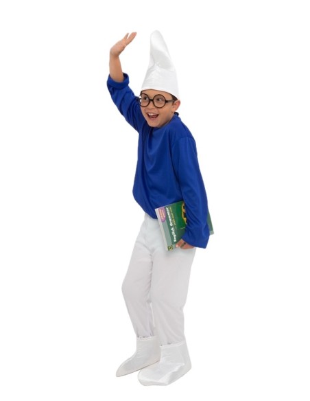 Fantasia de Anão Azul Nova - de alta qualidade, ideal para o carnaval, festas temáticas e eventos especiais.