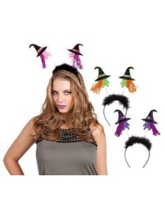 Diadema Hexe 3 Farben sortiert - hohe Qualität, ideal für Fasching, Mottopartys und besondere Veranstaltungen